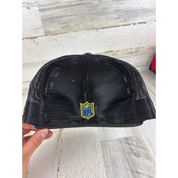 New Era 59Fifty Los Angeles Rams Fitted Hat 7 1/8 Black NFL Football Cap NEW - Picture 2 of 5